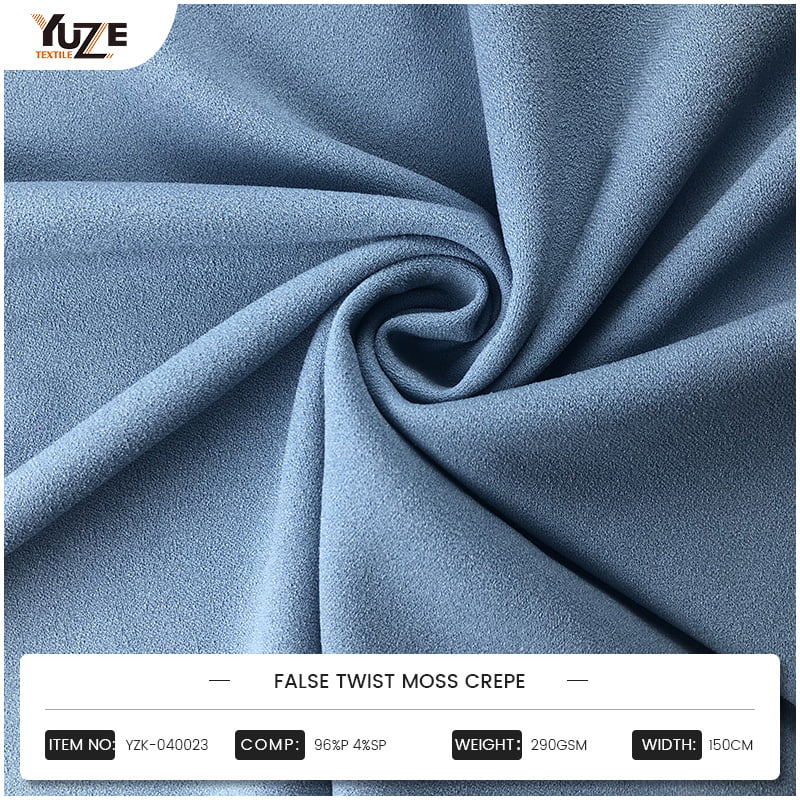 Yzk-040023 False Twist Moss Crepe