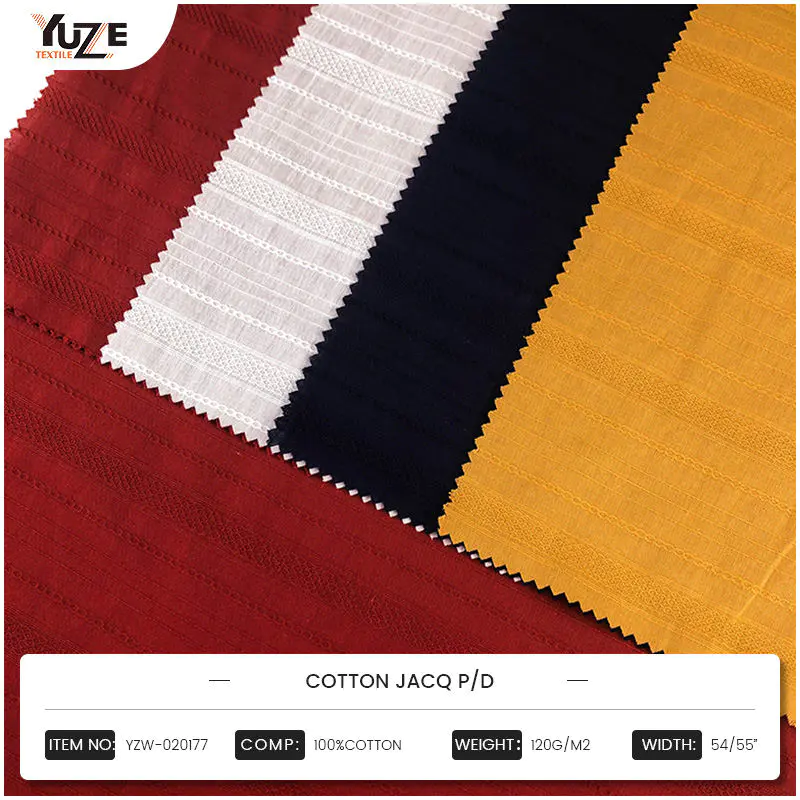 YZW-020177 Cotton Jacq PD Jacquard Technology: Perfektná fúzia tkania a umenia